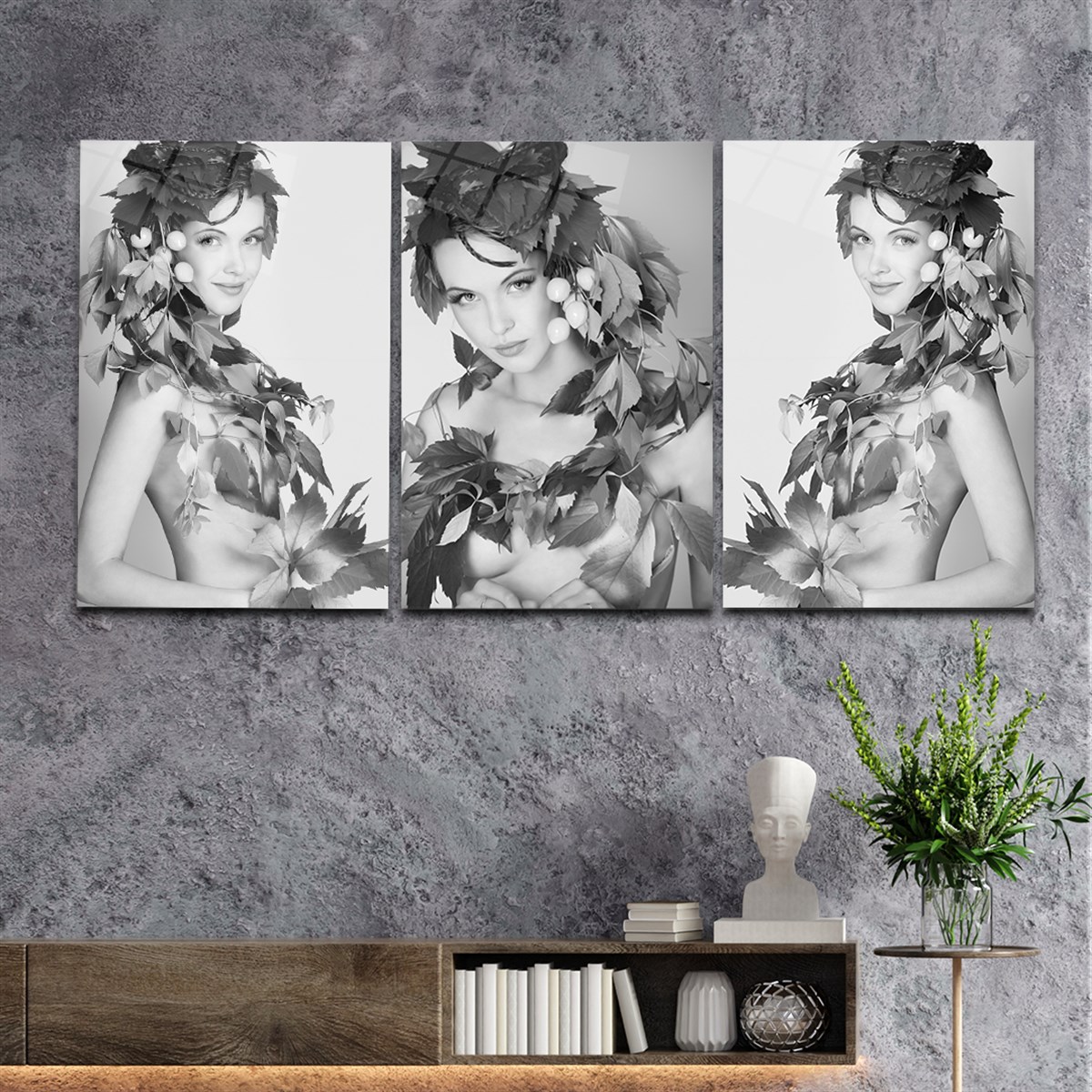 Tempered Glasss Wall Arts Art-Themed Set