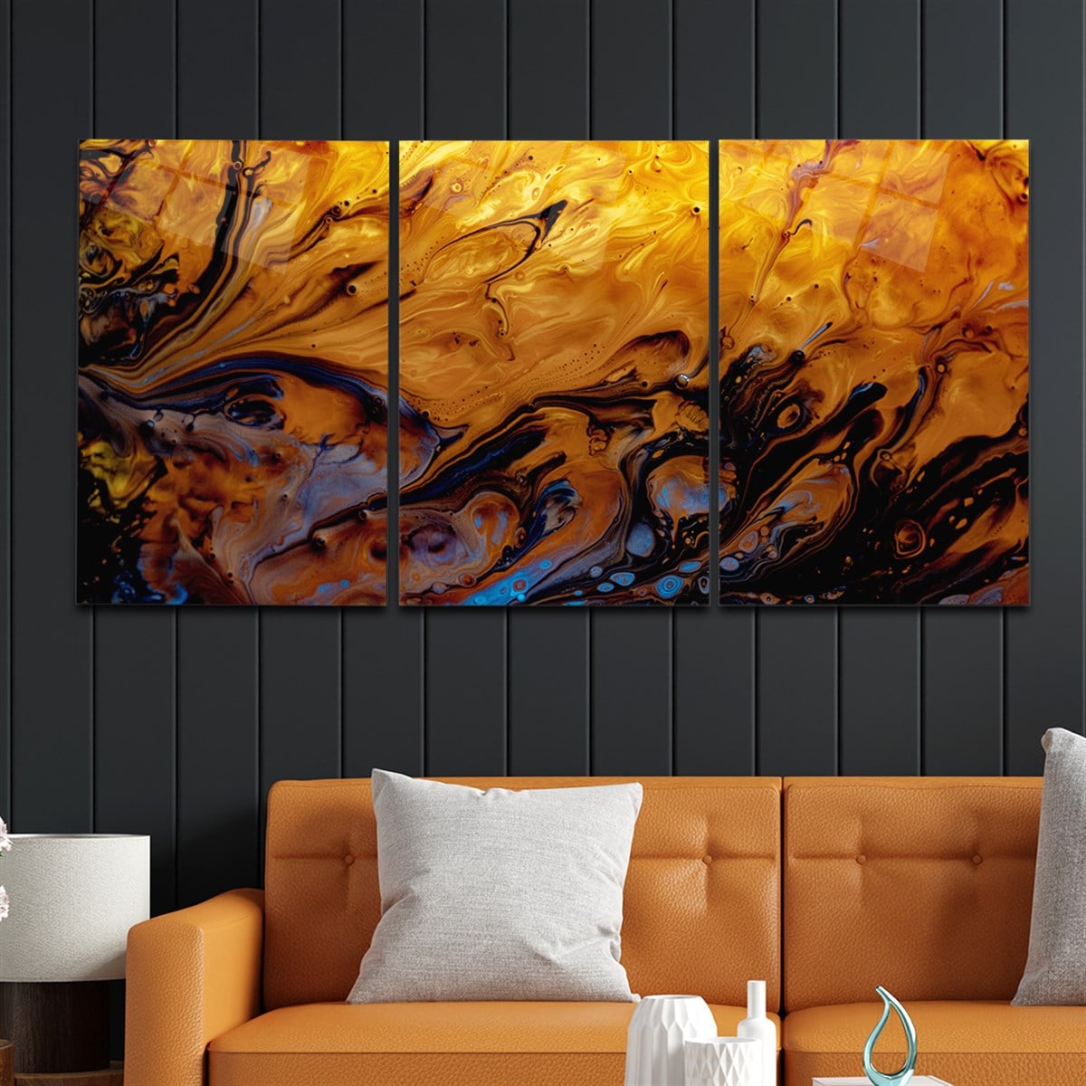 Tempered Glasss Wall Arts Art-Themed Set