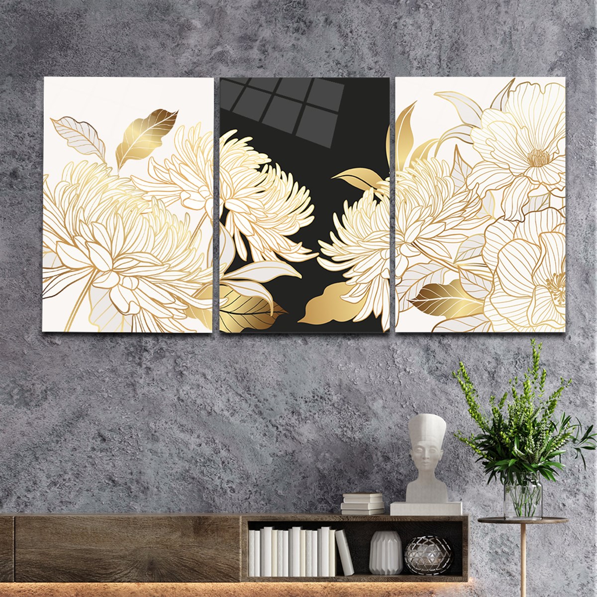 Tempered Glasss Wall Arts Art-Themed Set