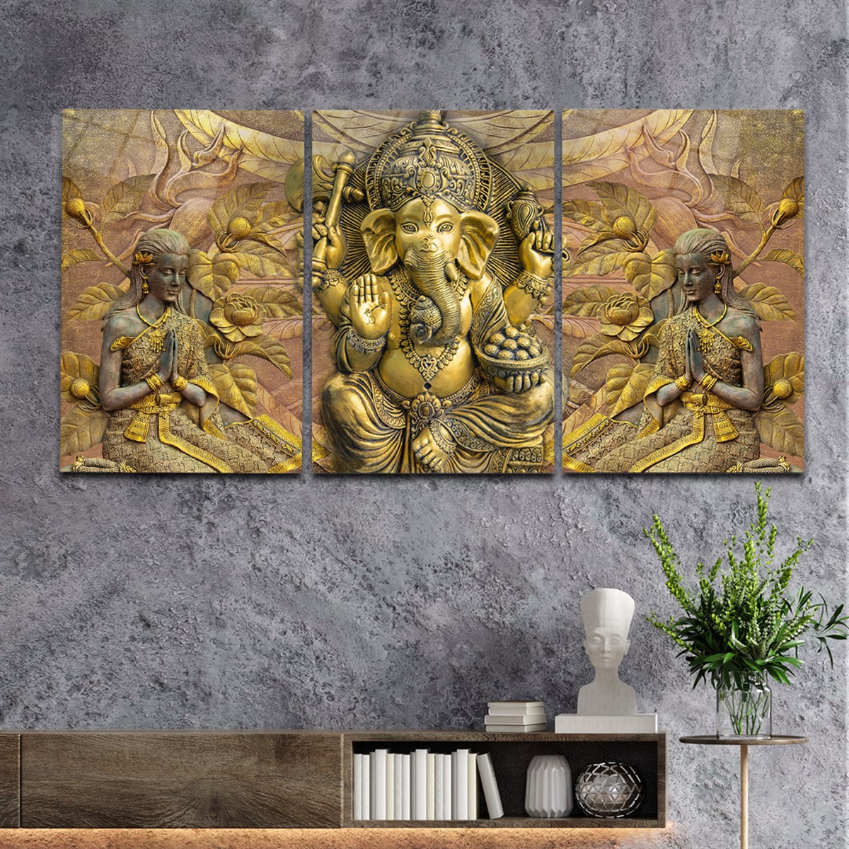 Tempered Glasss Wall Arts Art-Themed Set