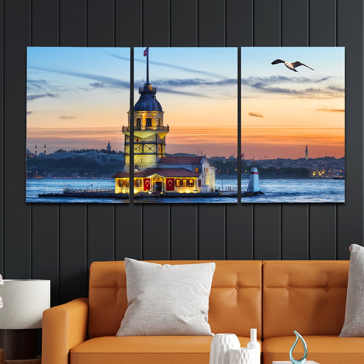 Tempered Glasss Wall Arts Art-Themed Set