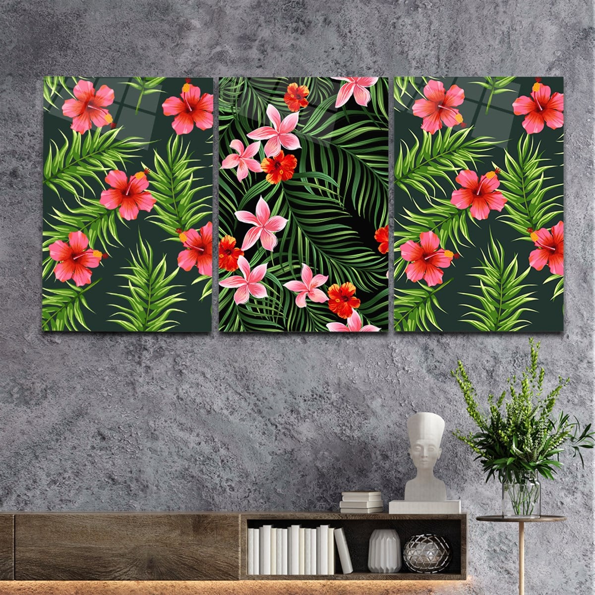 Tempered Glasss Wall Arts Art-Themed Set