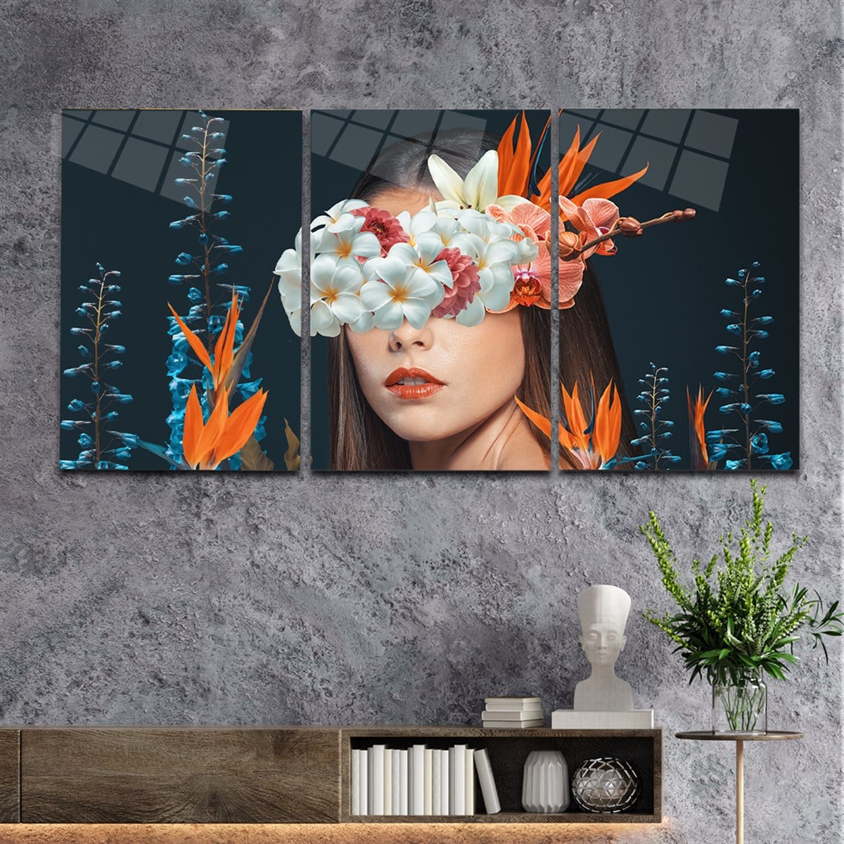 Tempered Glasss Wall Arts Art-Themed Set