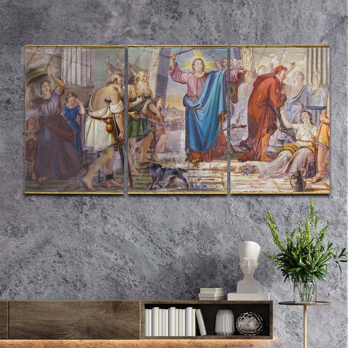 Tempered Glasss Wall Arts Art-Themed Set