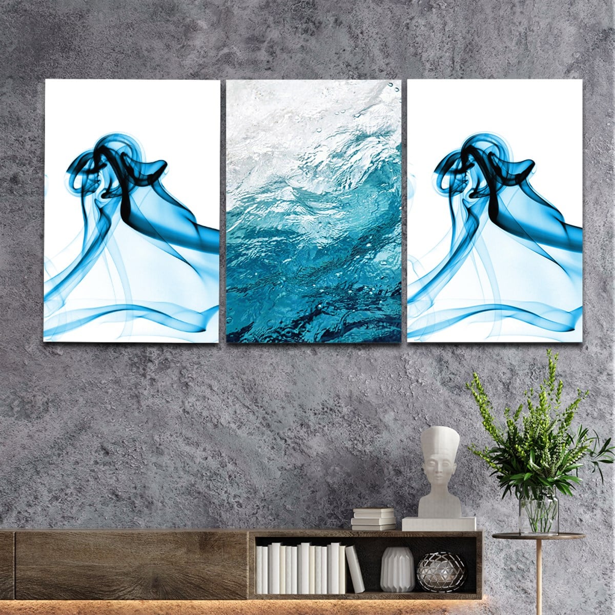 SANAT TEMALI CAM TABLO SETİ