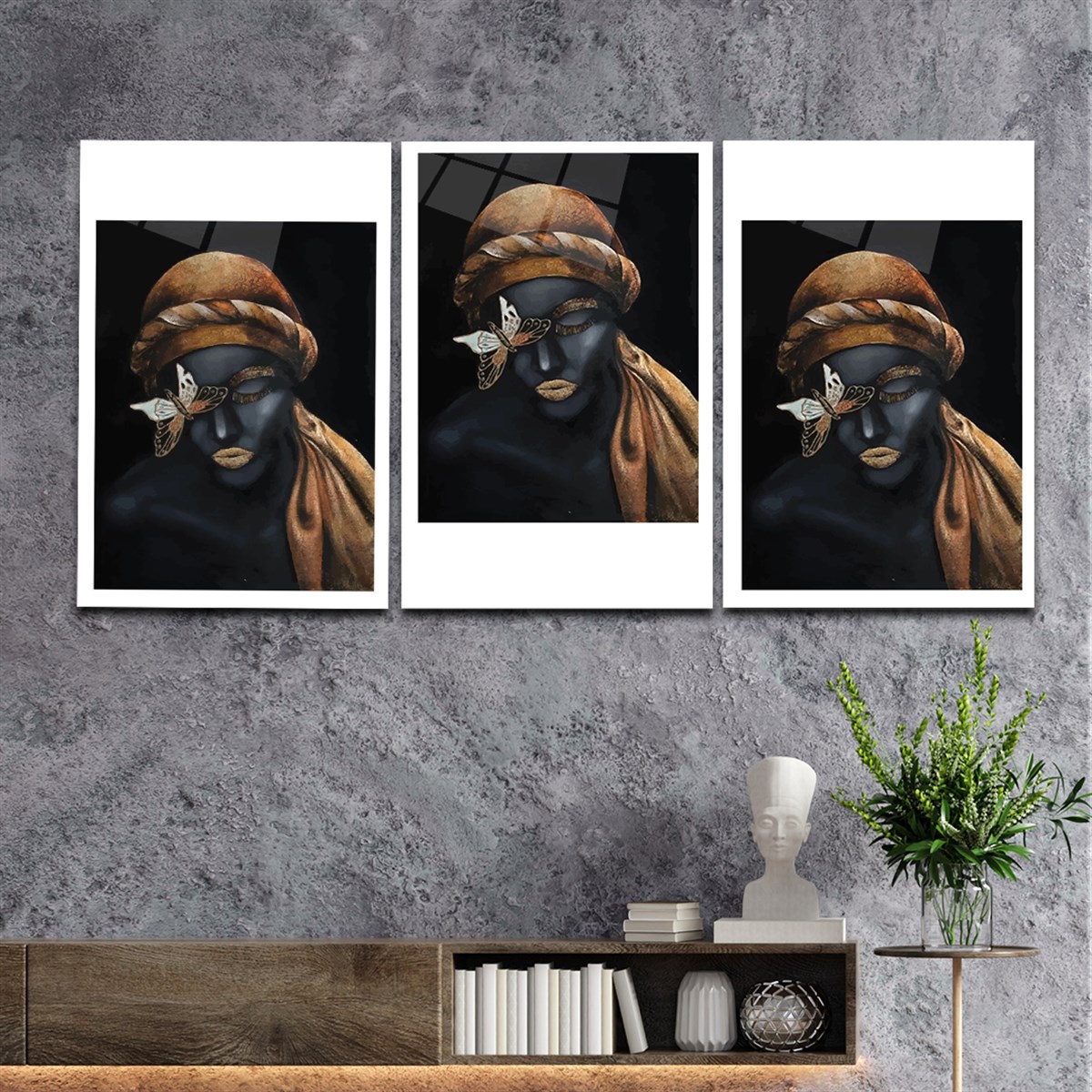 Tempered Glasss Wall Arts Art-Themed Set