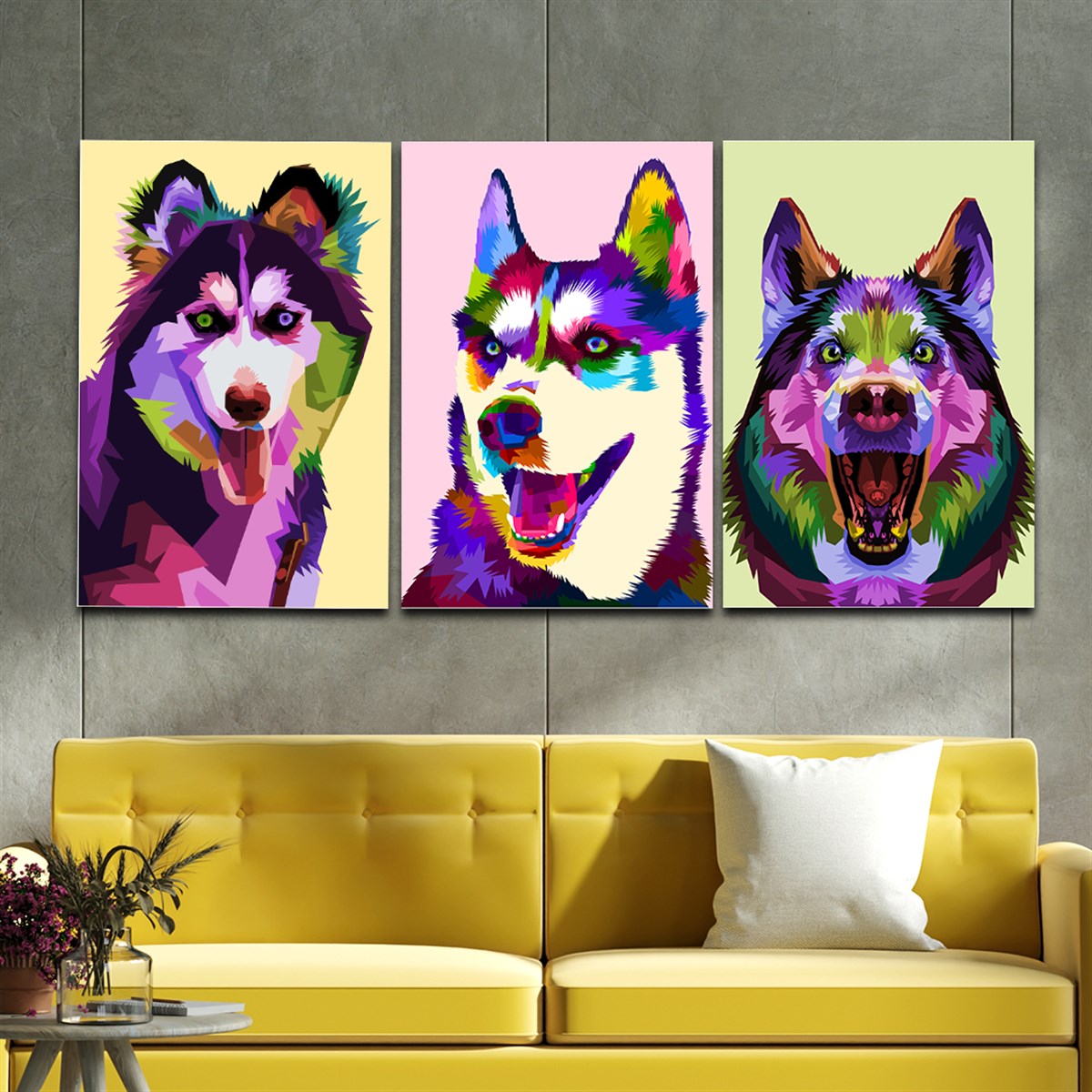 Tempered Glasss Wall Arts Art-Themed Set