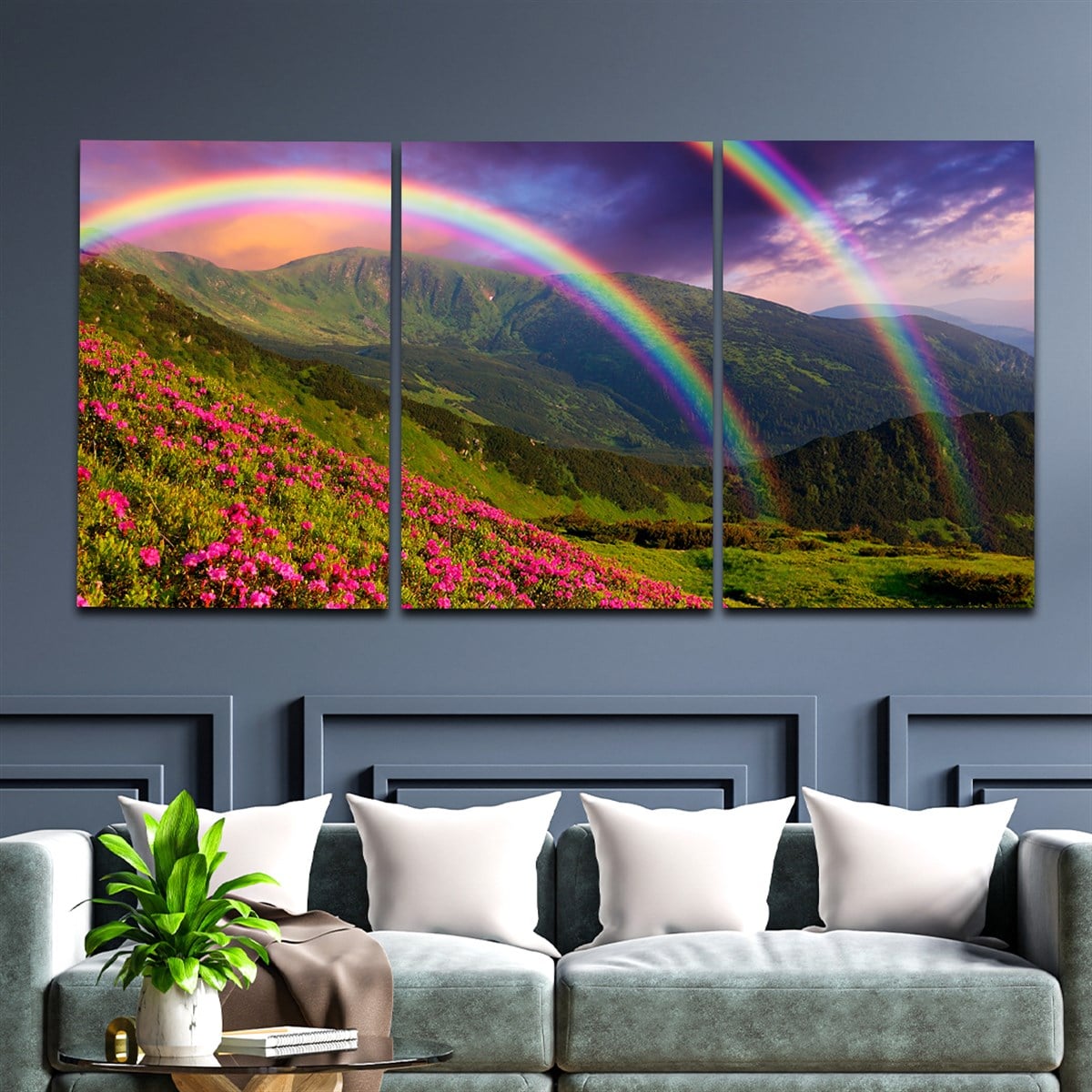 Tempered Glasss Wall Arts Art-Themed Set