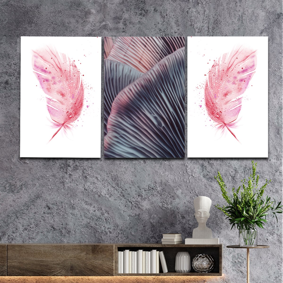 Tempered Glasss Wall Arts Art-Themed Set