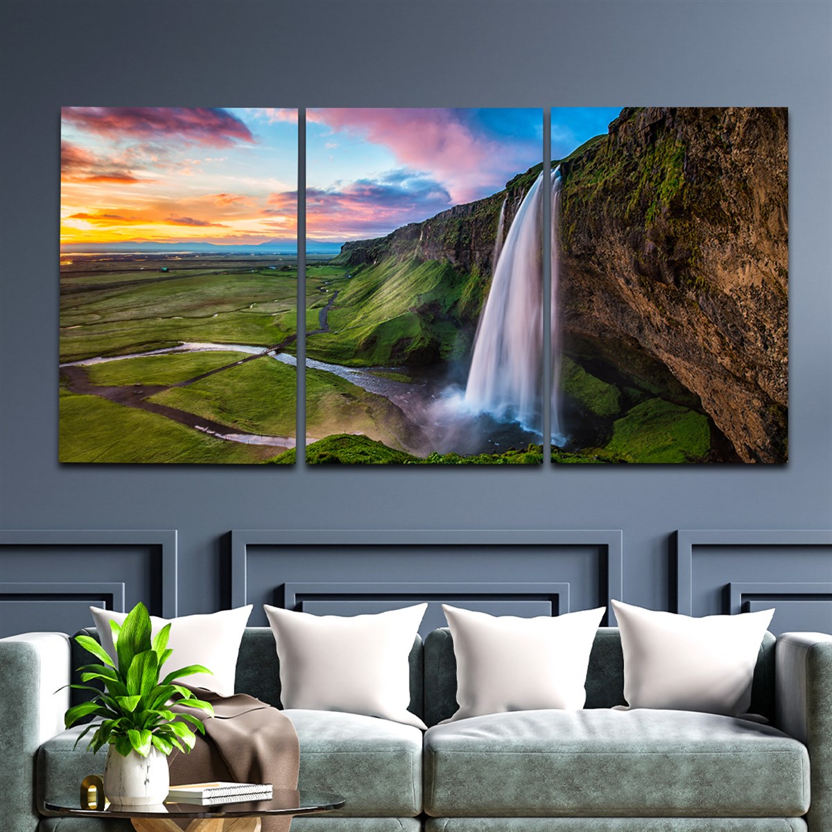 Tempered Glasss Wall Arts Art-Themed Set