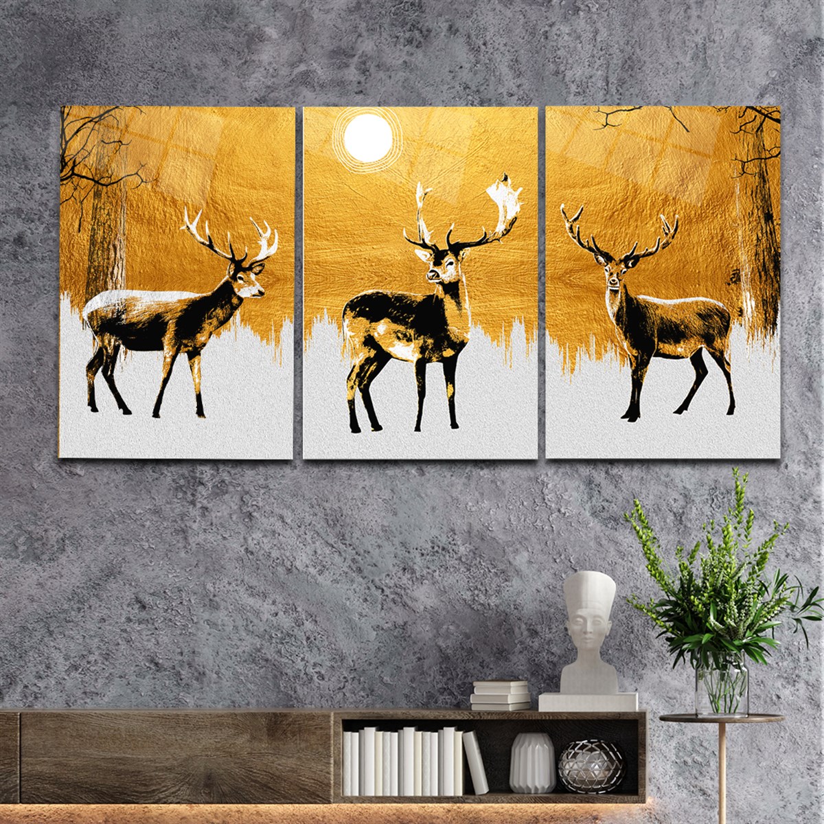 Tempered Glasss Wall Arts Art-Themed Set