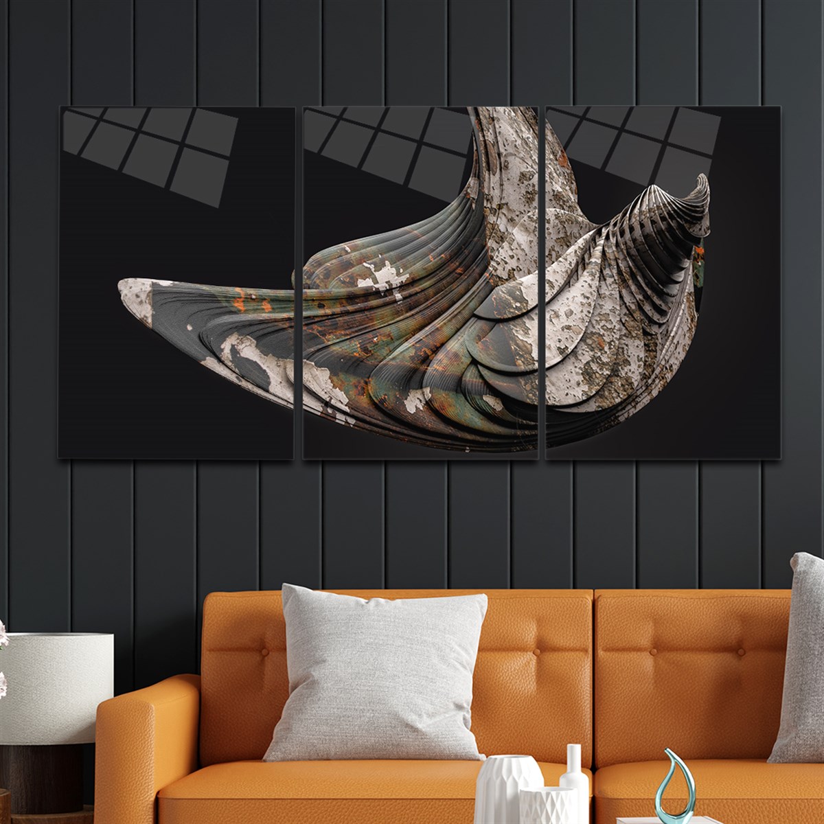 Tempered Glasss Wall Arts Art-Themed Set