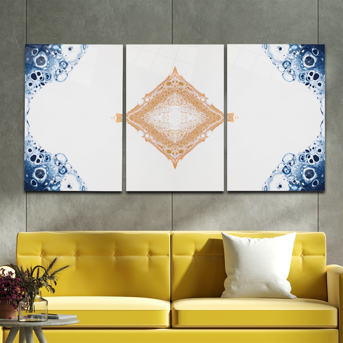 Tempered Glasss Wall Arts Art-Themed Set
