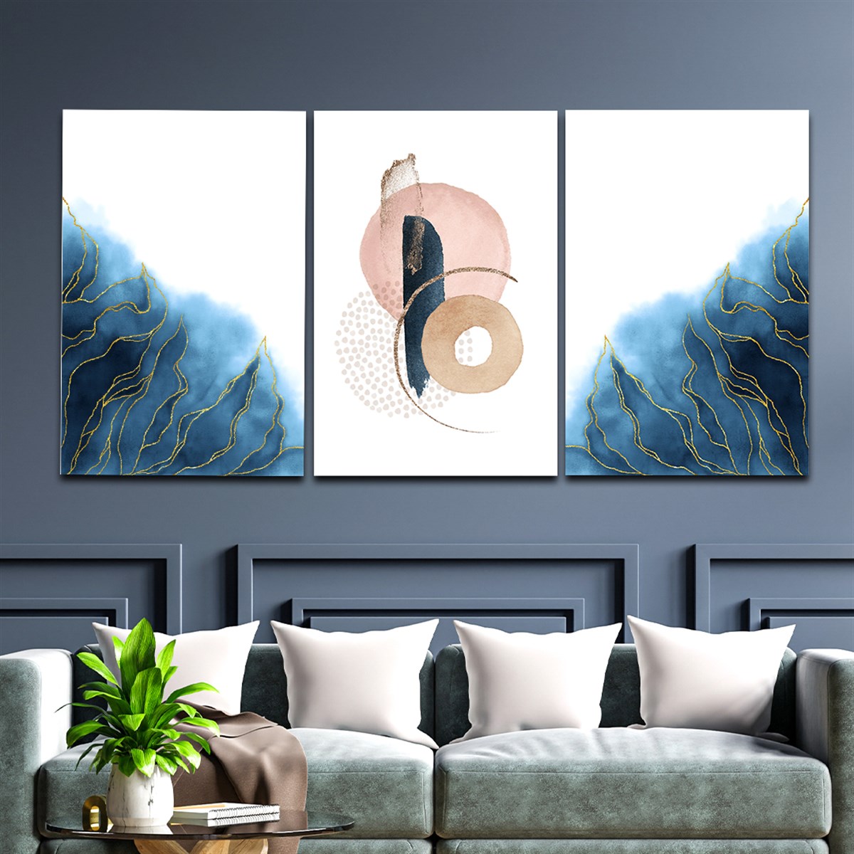 Tempered Glasss Wall Arts Art-Themed Set