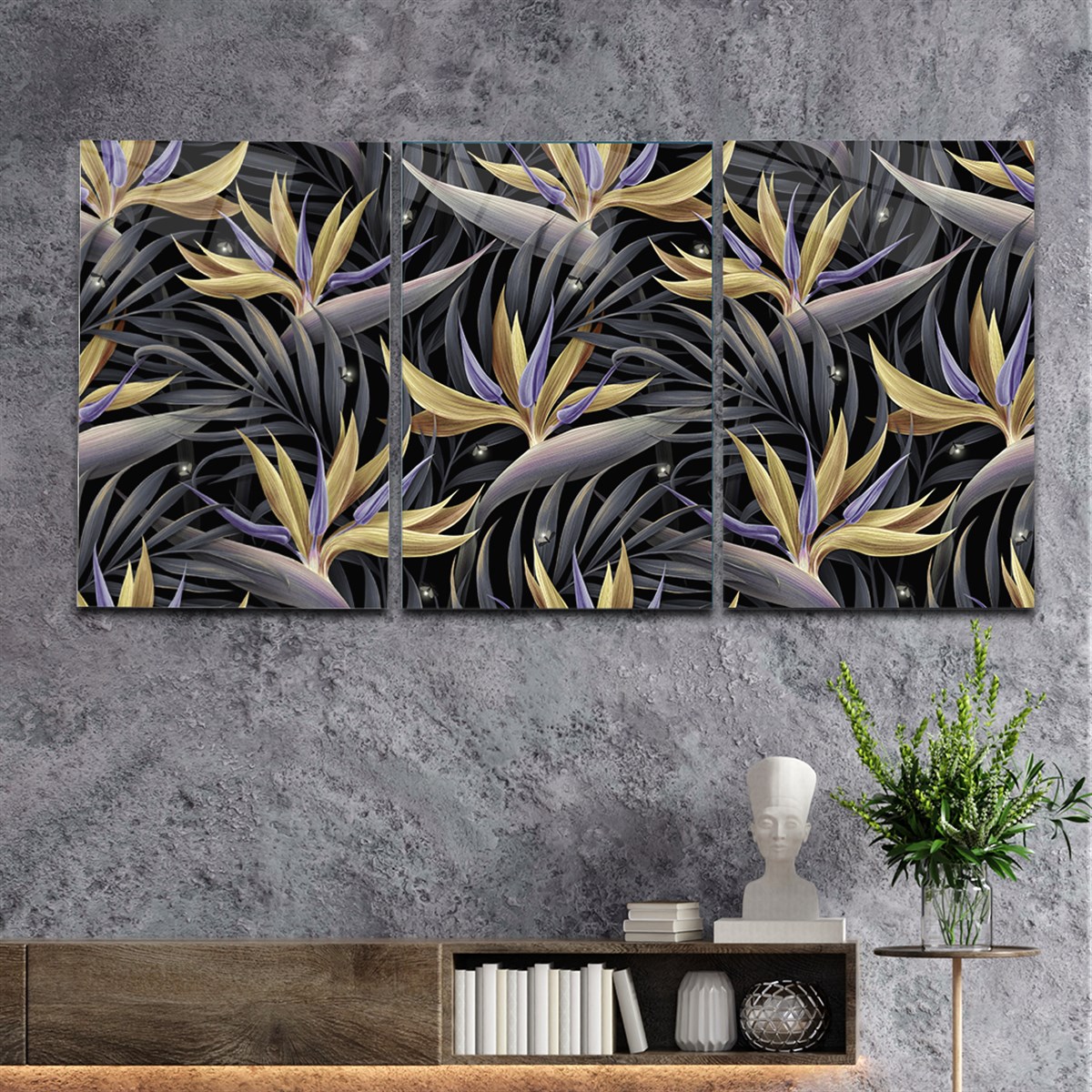 SANAT TEMALI CAM TABLO SETİ