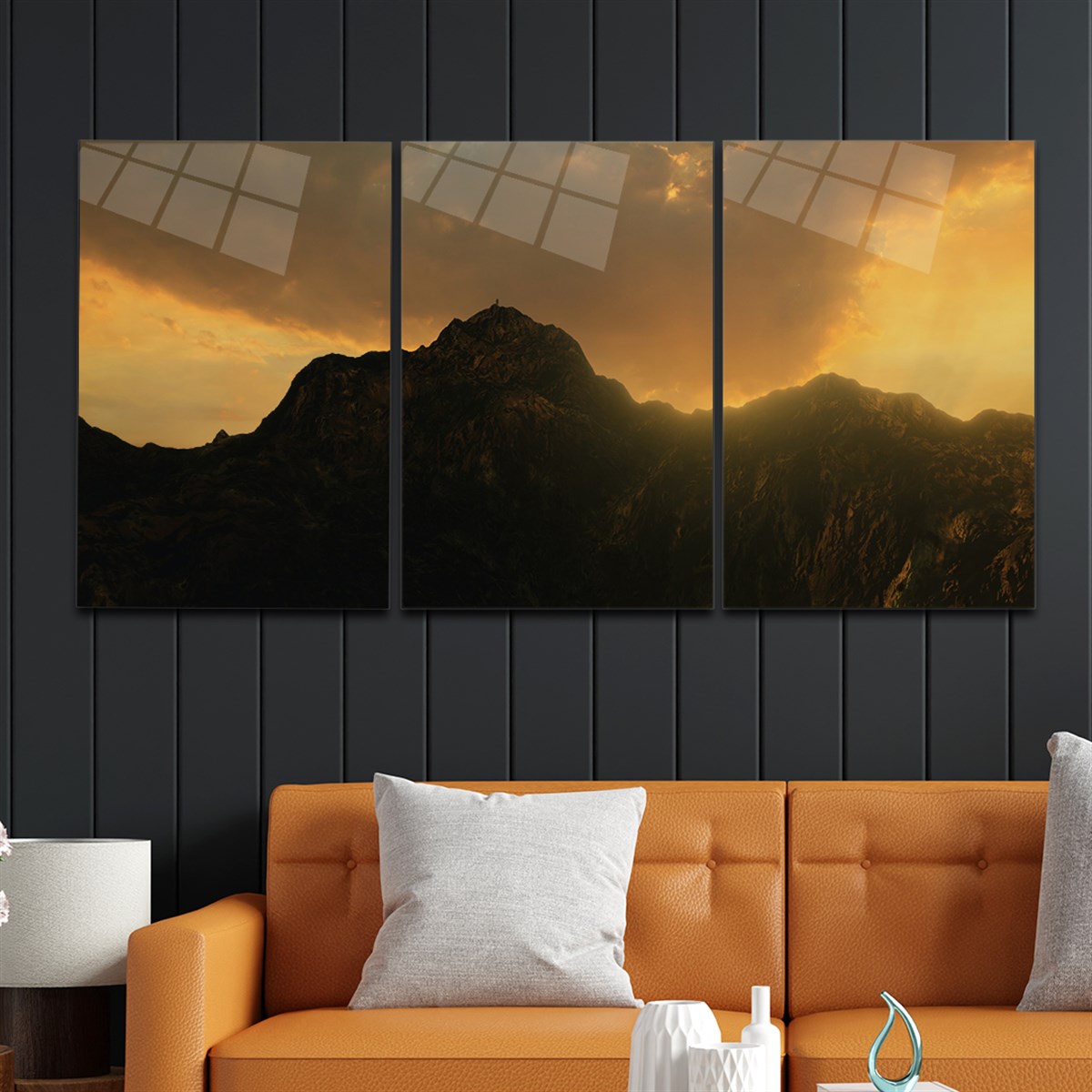 Tempered Glasss Wall Arts Art-Themed Set