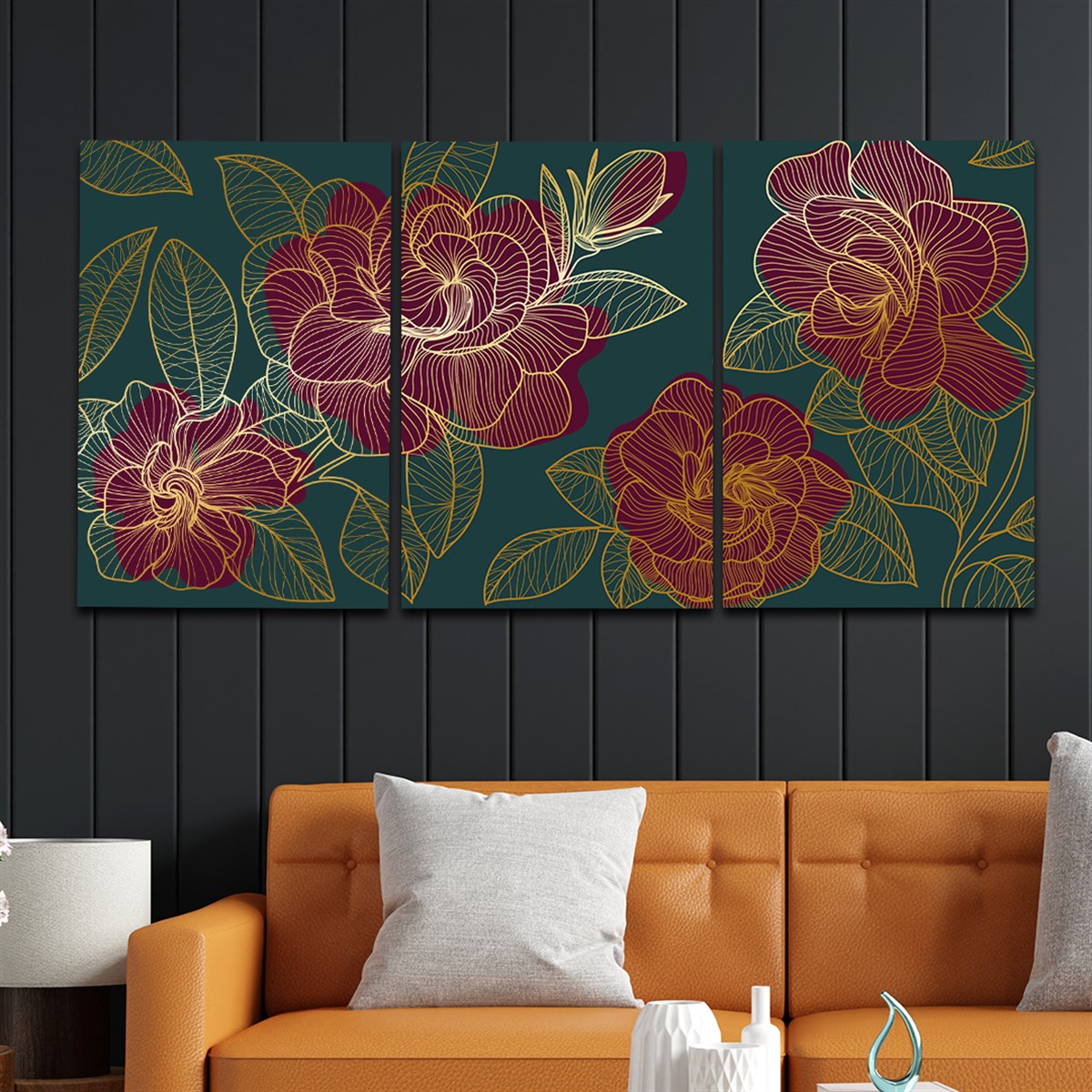 Tempered Glasss Wall Arts Art-Themed Set