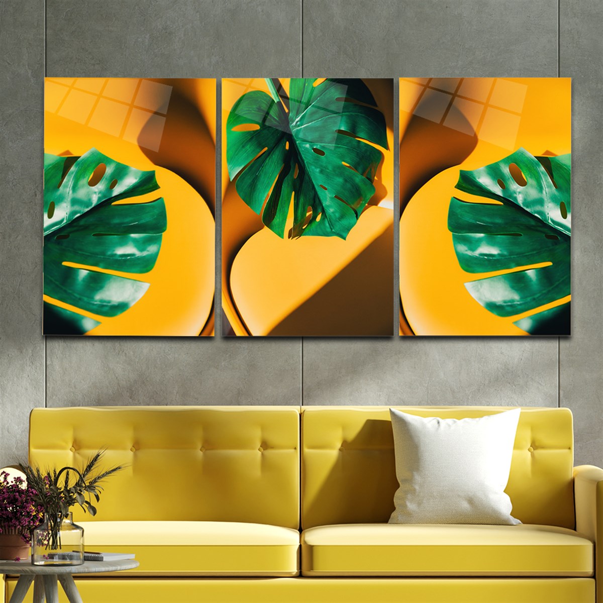 Tempered Glasss Wall Arts Art-Themed Set