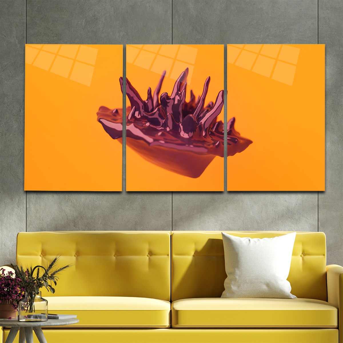 Tempered Glasss Wall Arts Art-Themed Set