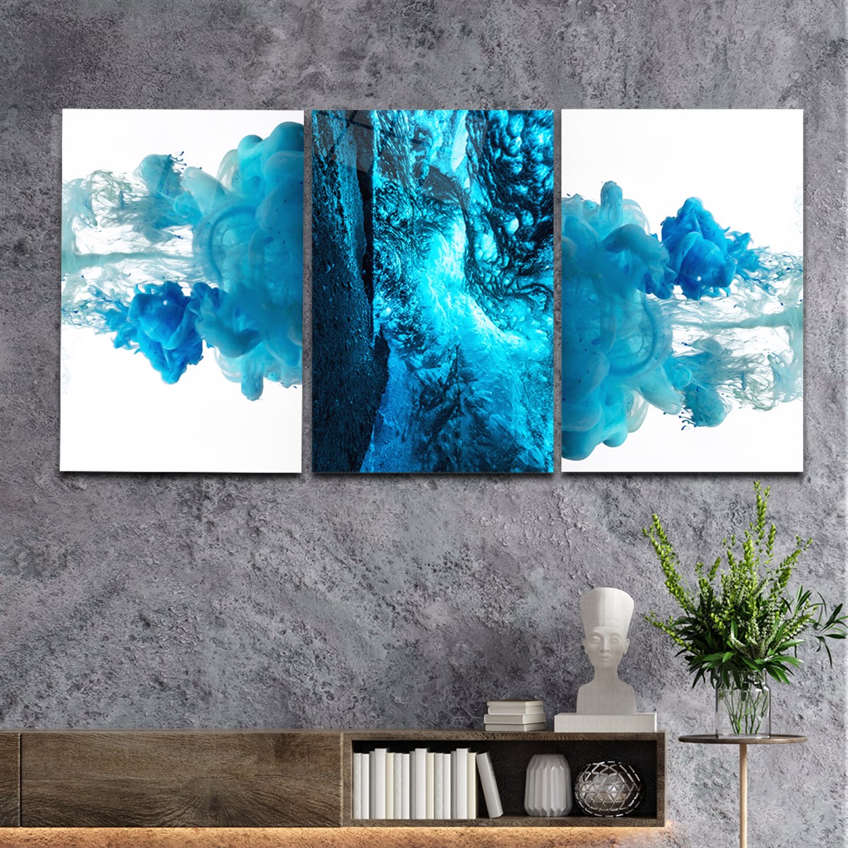 Tempered Glasss Wall Arts Art-Themed Set