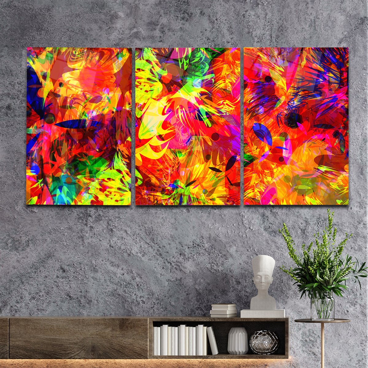 Tempered Glasss Wall Arts Art-Themed Set