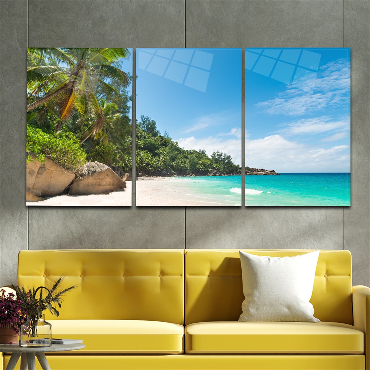 Tempered Glasss Wall Arts Art-Themed Set