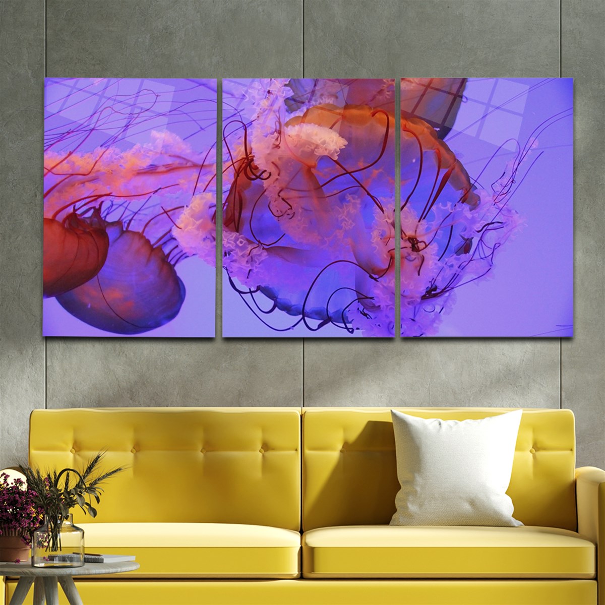 Tempered Glasss Wall Arts Art-Themed Set