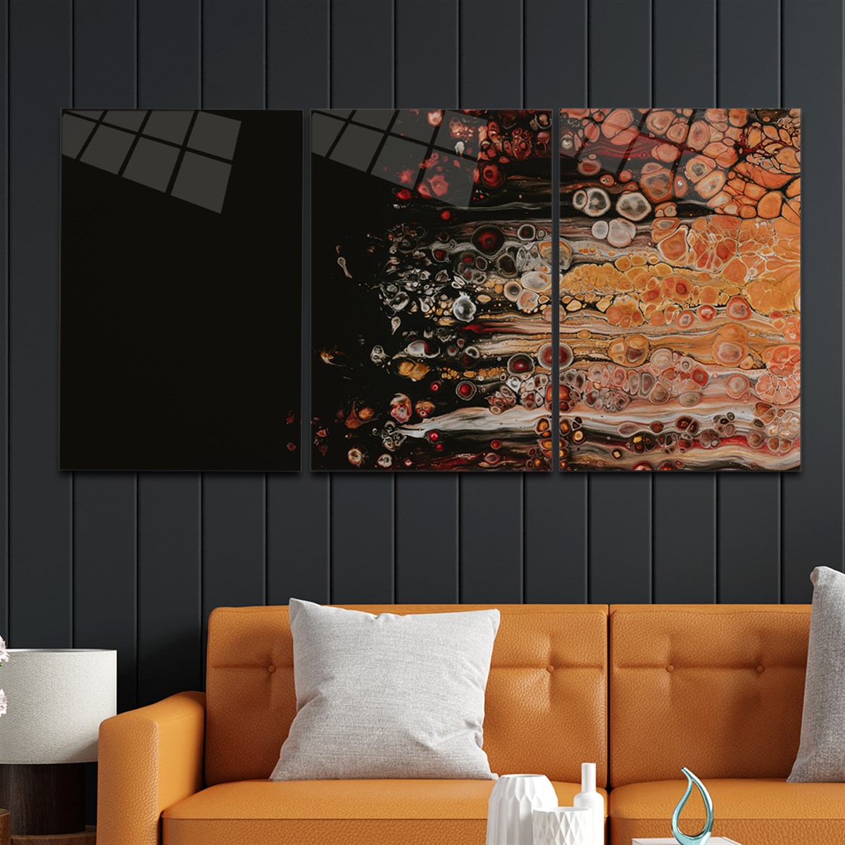 Tempered Glasss Wall Arts Art-Themed Set