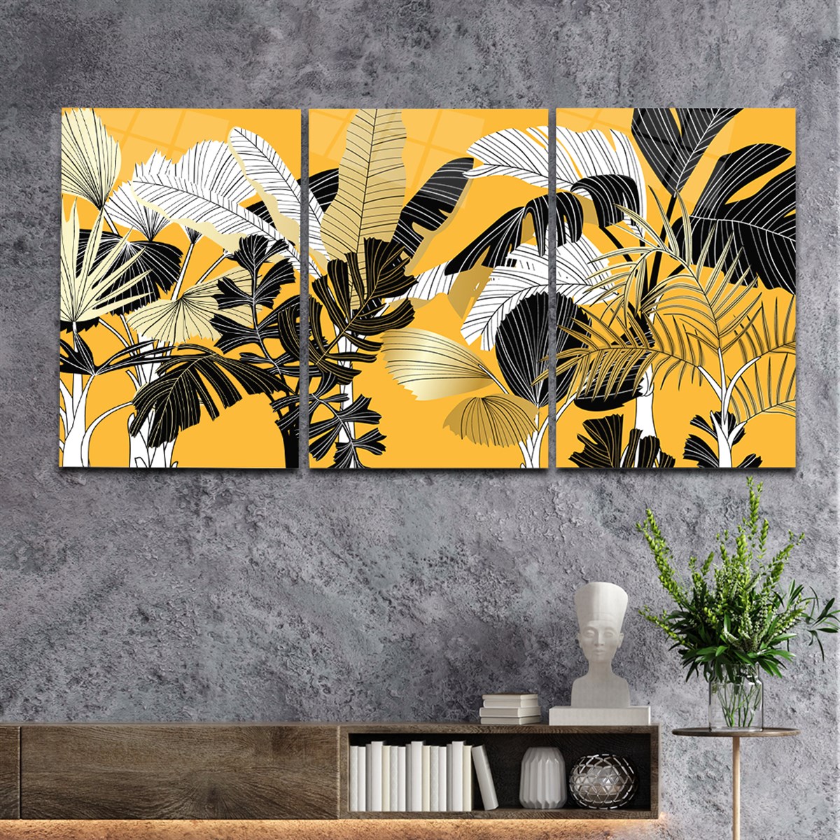 Tempered Glasss Wall Arts Art-Themed Set