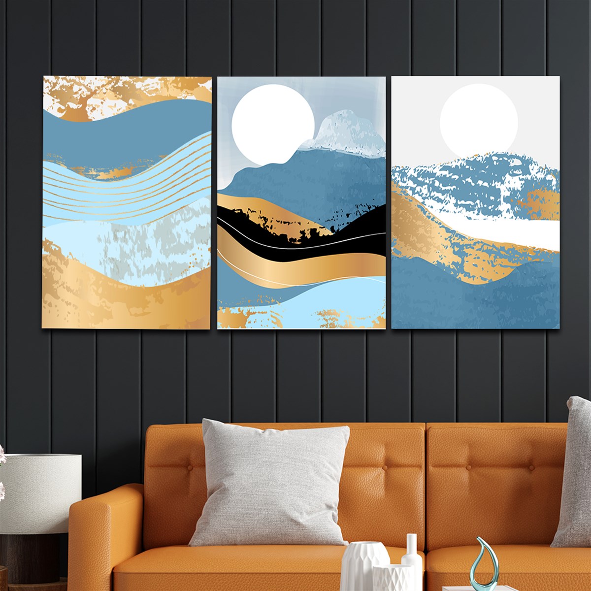 Tempered Glasss Wall Arts Art-Themed Set