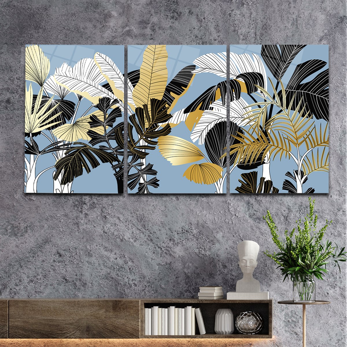 Tempered Glasss Wall Arts Art-Themed Set