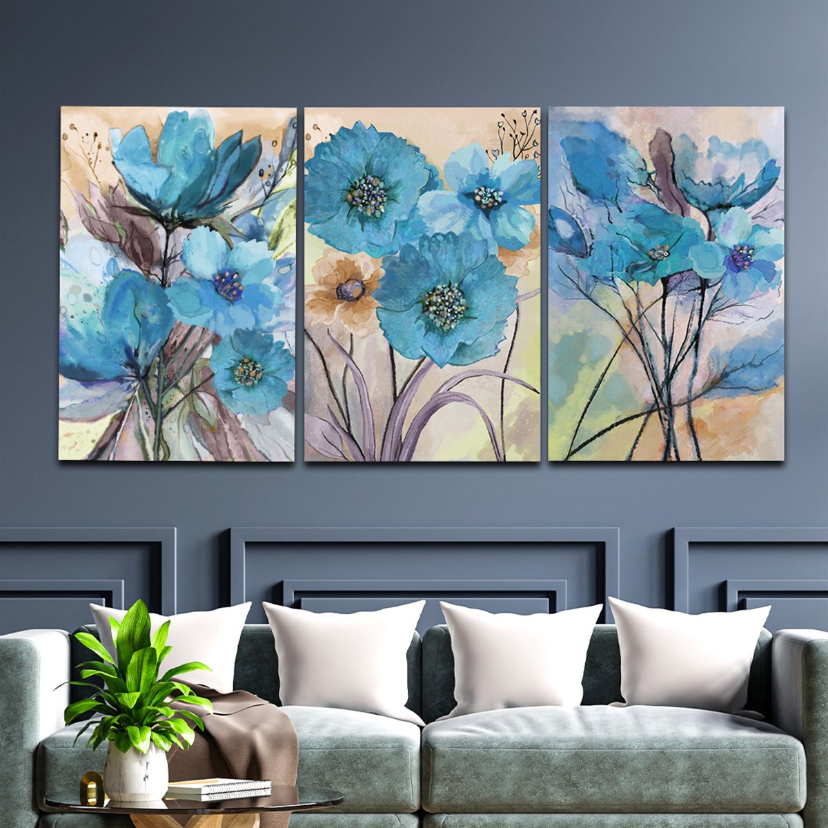 Tempered Glasss Wall Arts Art-Themed Set
