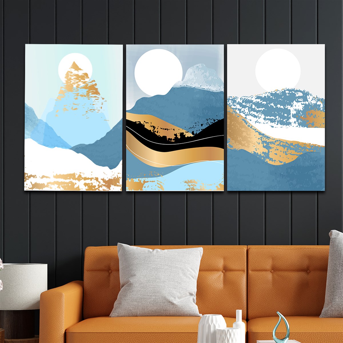 Tempered Glasss Wall Arts Art-Themed Set