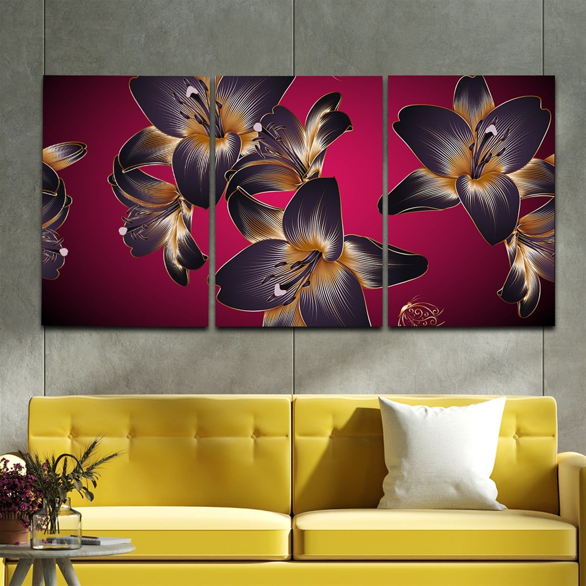 Tempered Glasss Wall Arts Art-Themed Set