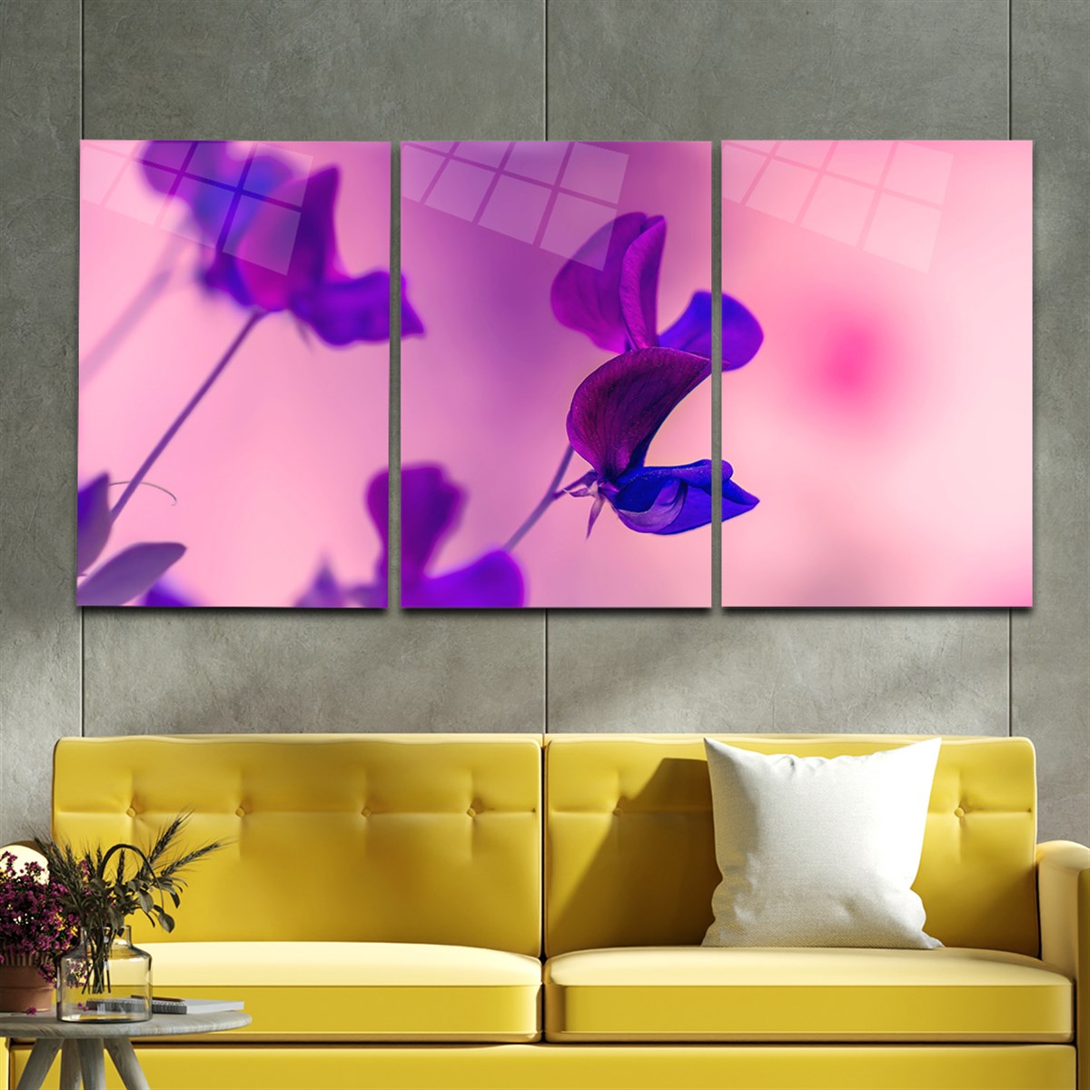 Tempered Glasss Wall Arts Art-Themed Set