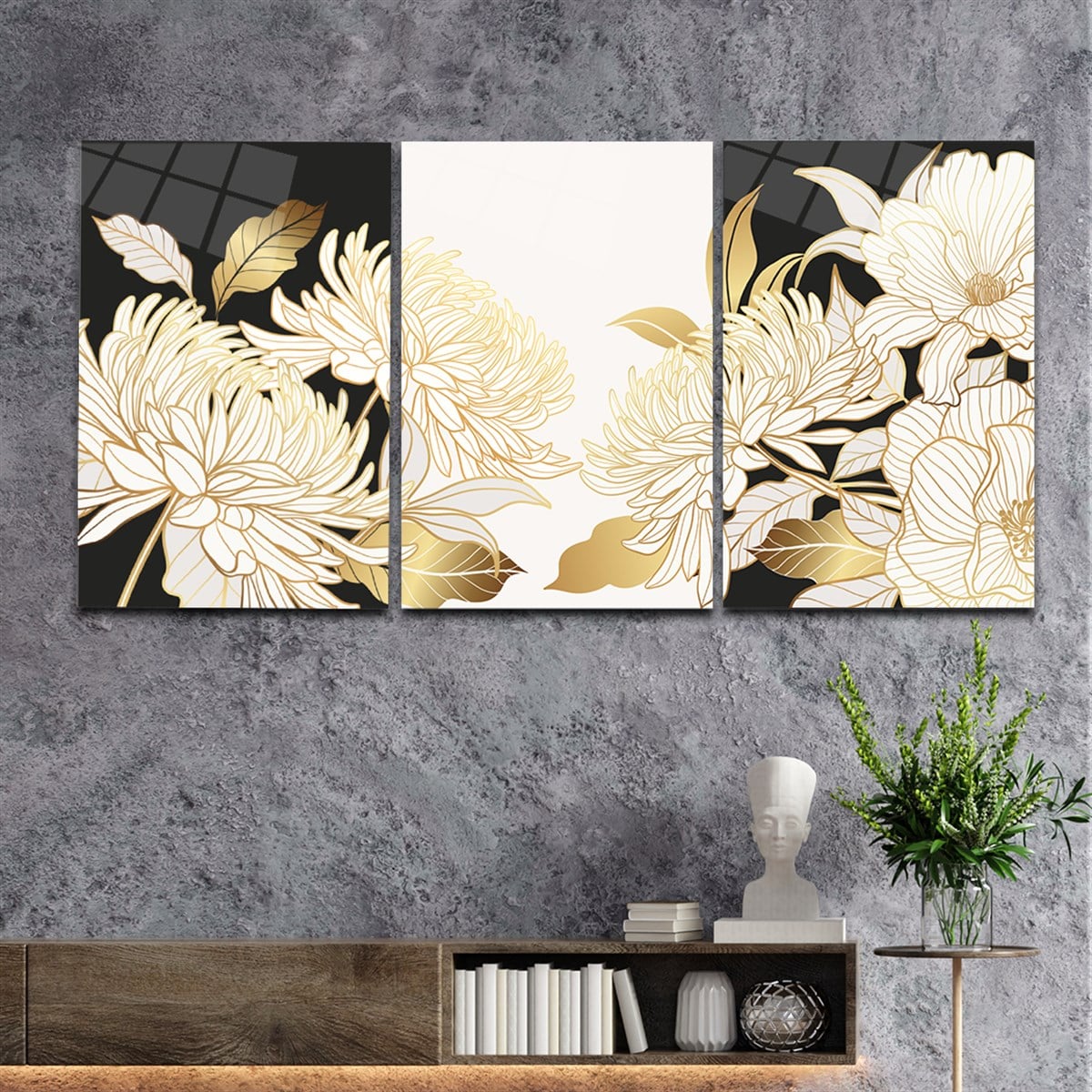 Tempered Glasss Wall Arts Art-Themed Set