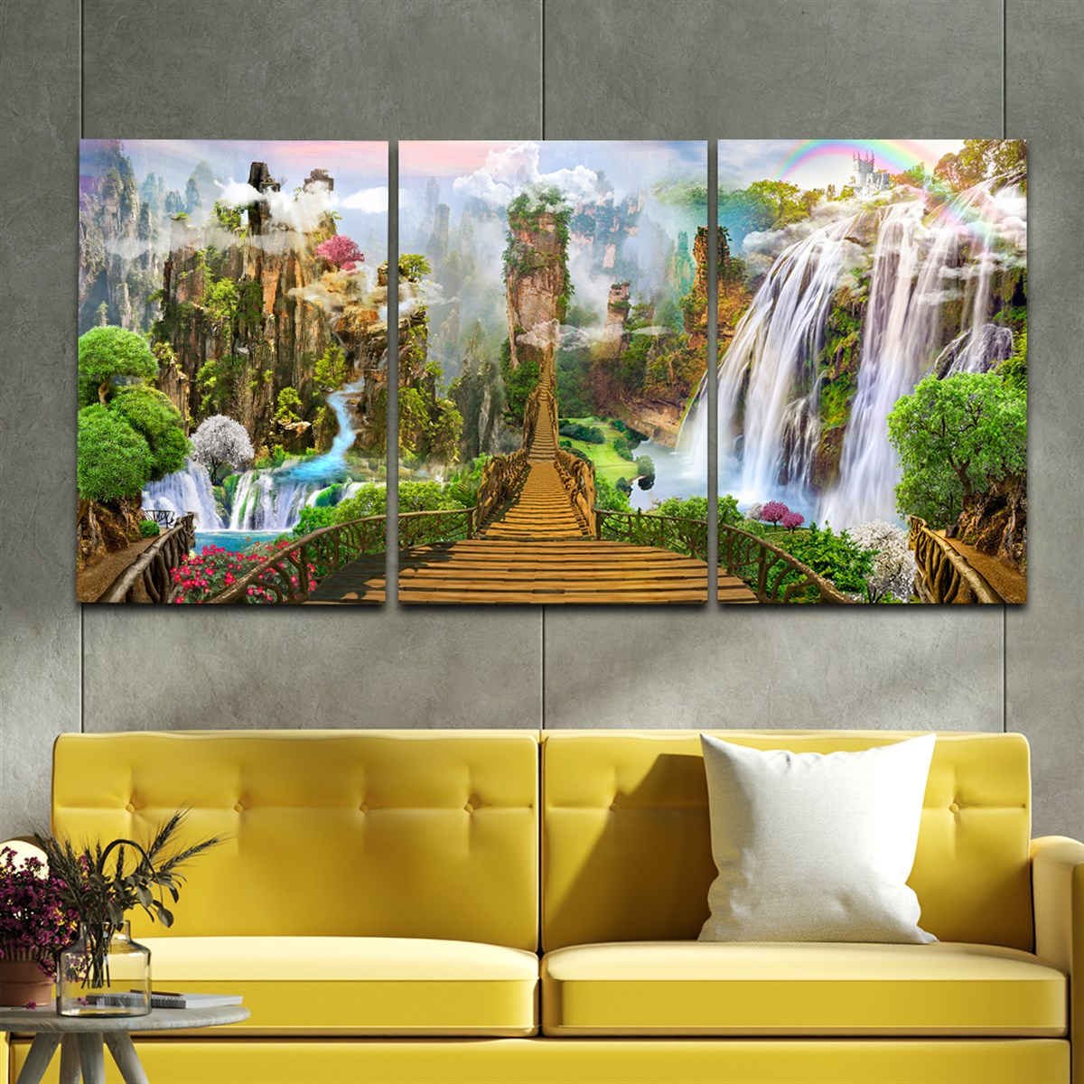 Tempered Glasss Wall Arts Art-Themed Set