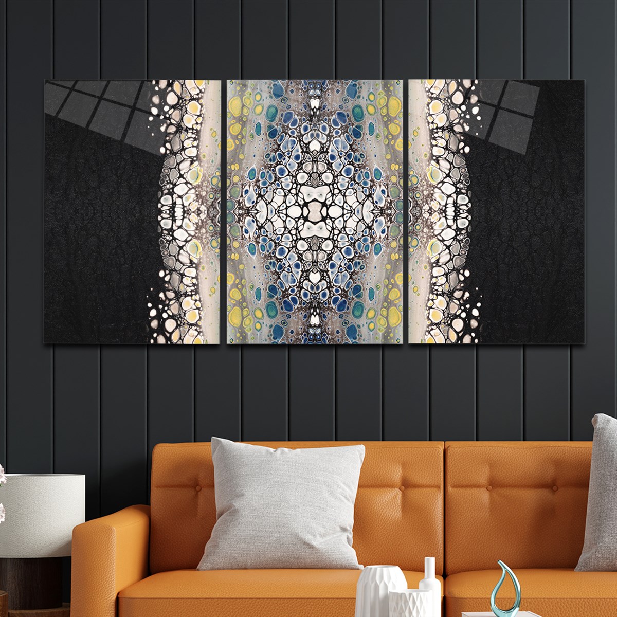 Tempered Glasss Wall Arts Art-Themed Set