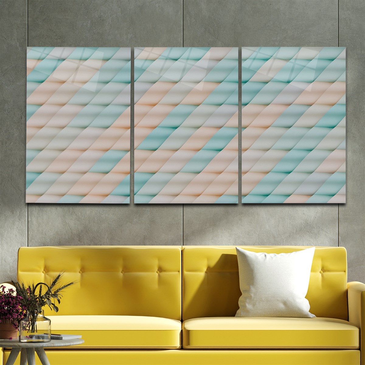 Tempered Glasss Wall Arts Art-Themed Set