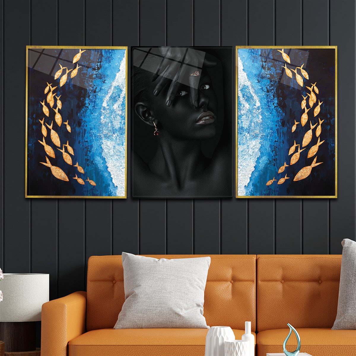 Tempered Glasss Wall Arts Art-Themed Set