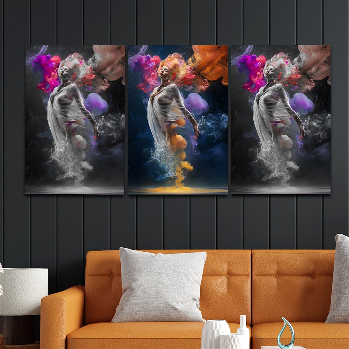 Tempered Glasss Wall Arts Art-Themed Set