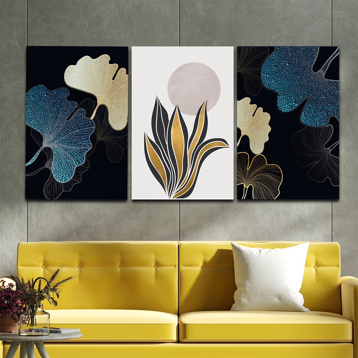 Tempered Glasss Wall Arts Art-Themed Set