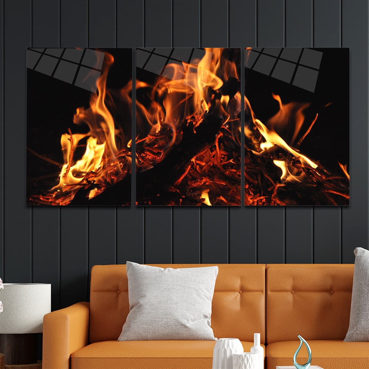 Tempered Glasss Wall Arts Art-Themed Set