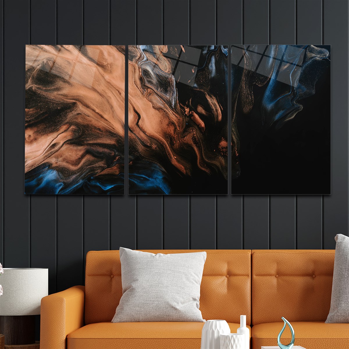 Tempered Glasss Wall Arts Art-Themed Set