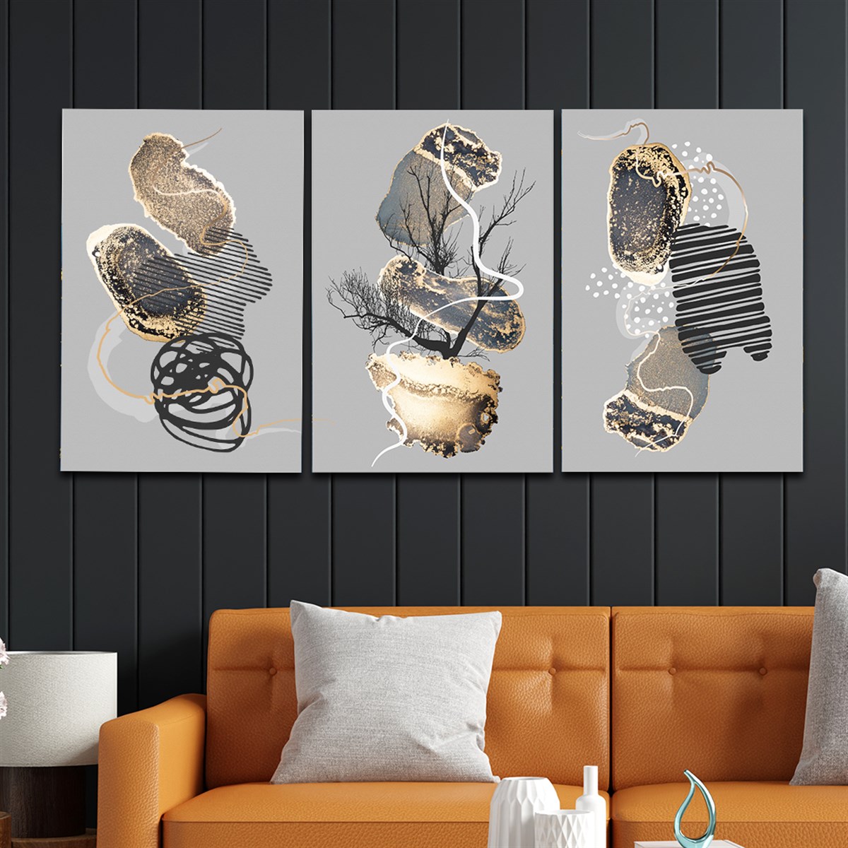Tempered Glasss Wall Arts Art-Themed Set