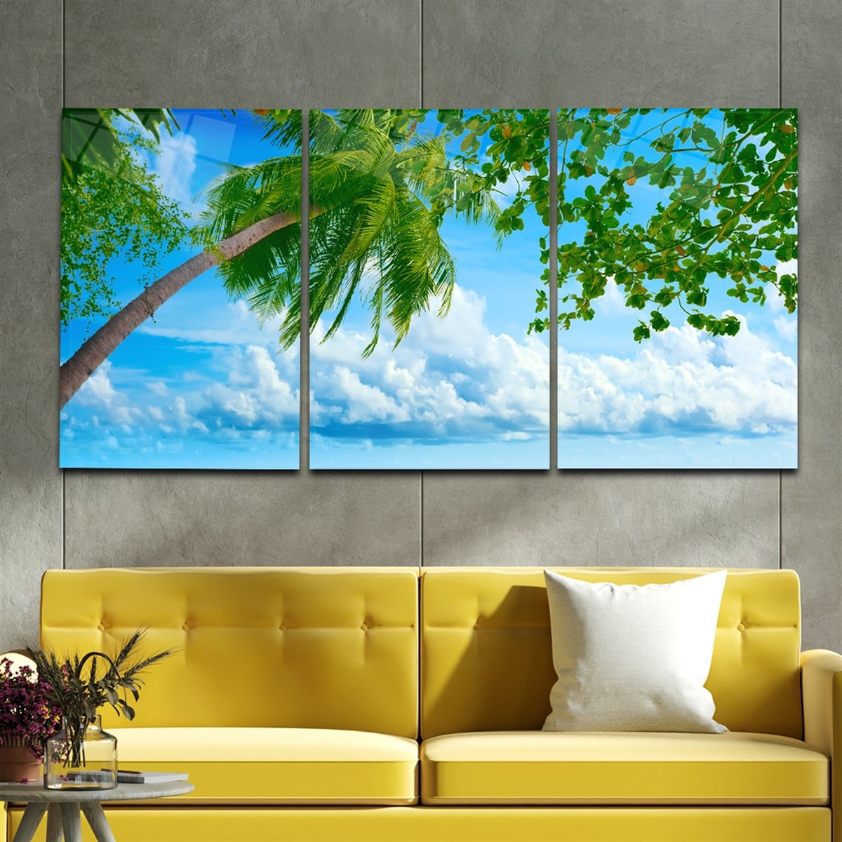 Tempered Glasss Wall Arts Art-Themed Set