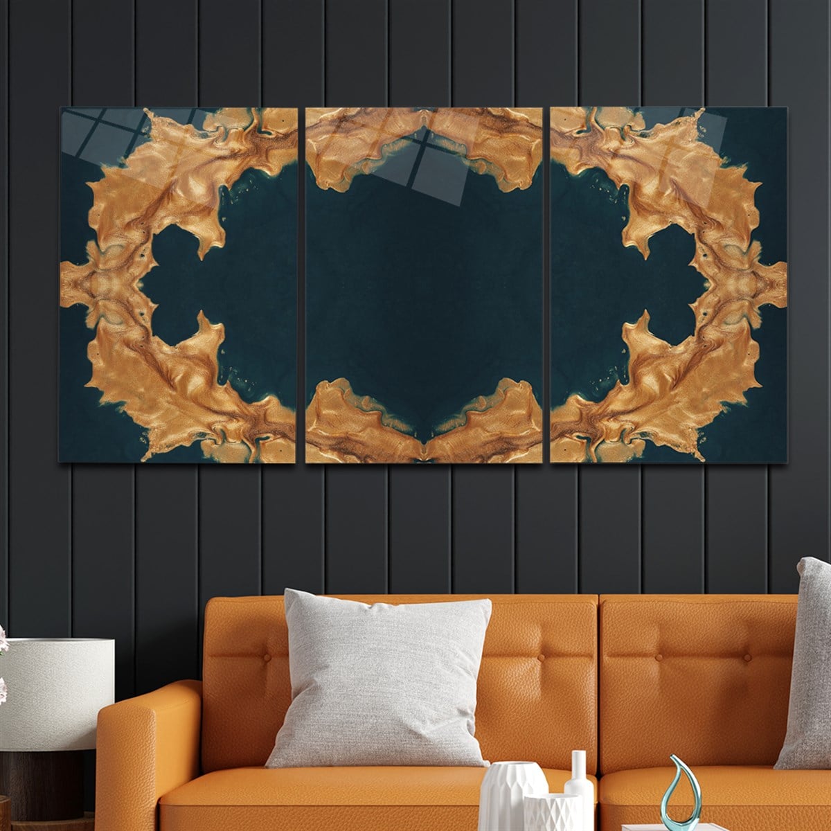 Tempered Glasss Wall Arts Art-Themed Set