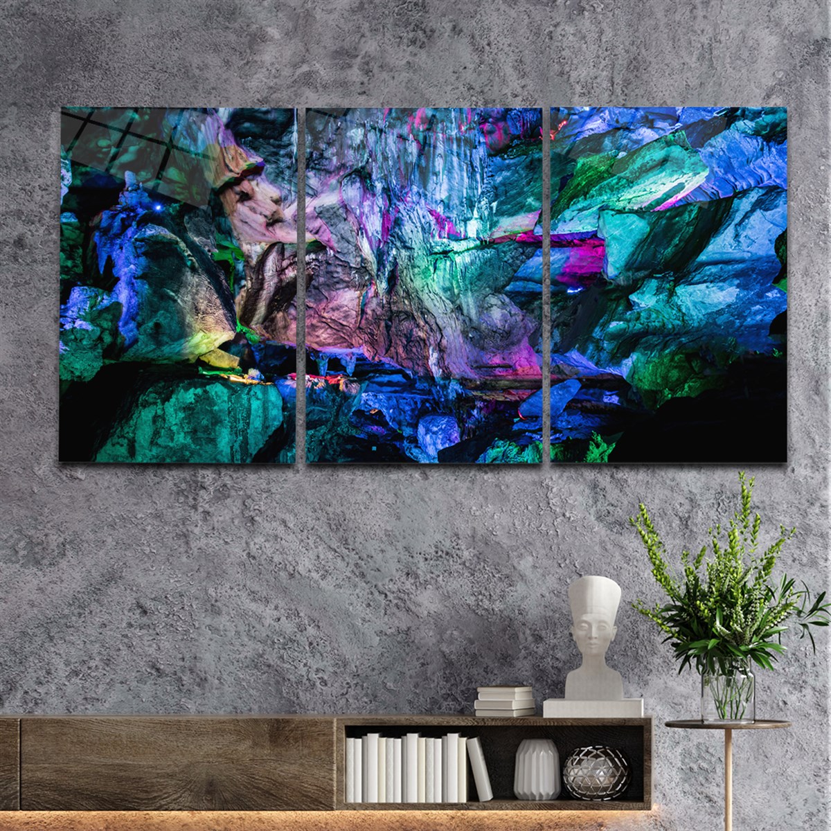 Tempered Glasss Wall Arts Art-Themed Set