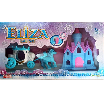 Global Toys Eliza Şato ve Fayton Oyun Seti Mavi - Pembisden