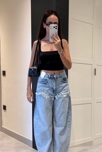 Siyah Crop Body - Kadın Body & Crop Modelleri - Nazliye Moda | Kadın Giyim Modası